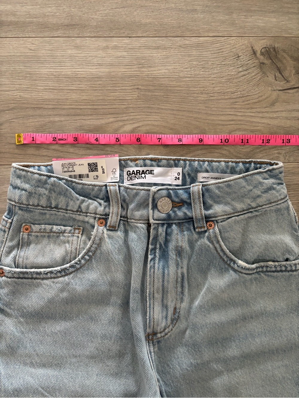 Garage 90s Straight Jean in Lena Blue sz 0 - Picture 9 of 10